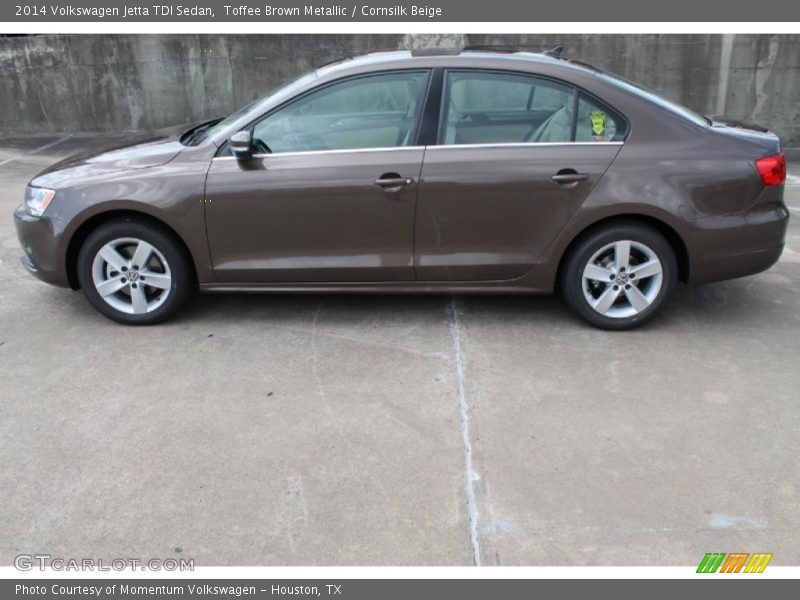Toffee Brown Metallic / Cornsilk Beige 2014 Volkswagen Jetta TDI Sedan