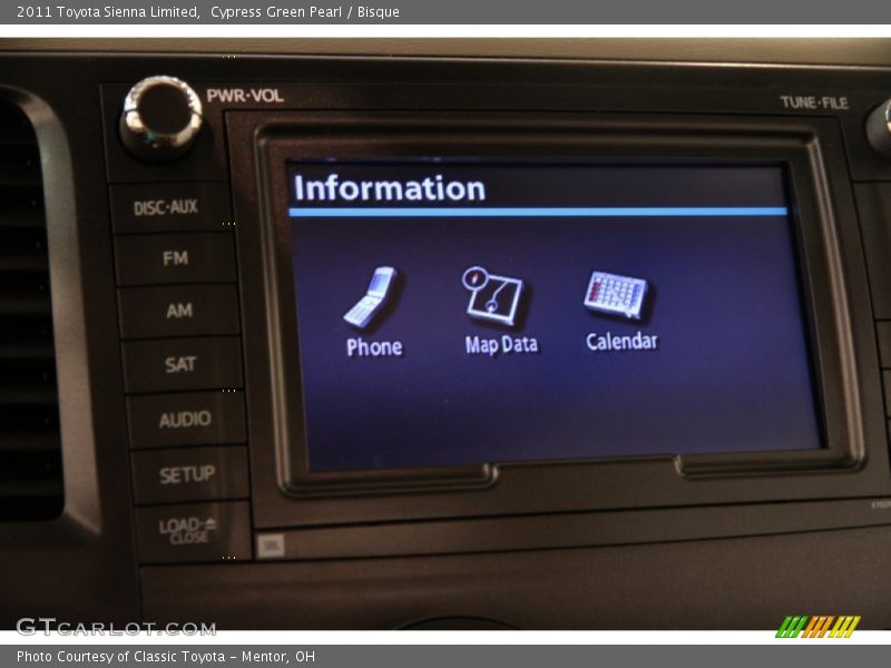 Cypress Green Pearl / Bisque 2011 Toyota Sienna Limited