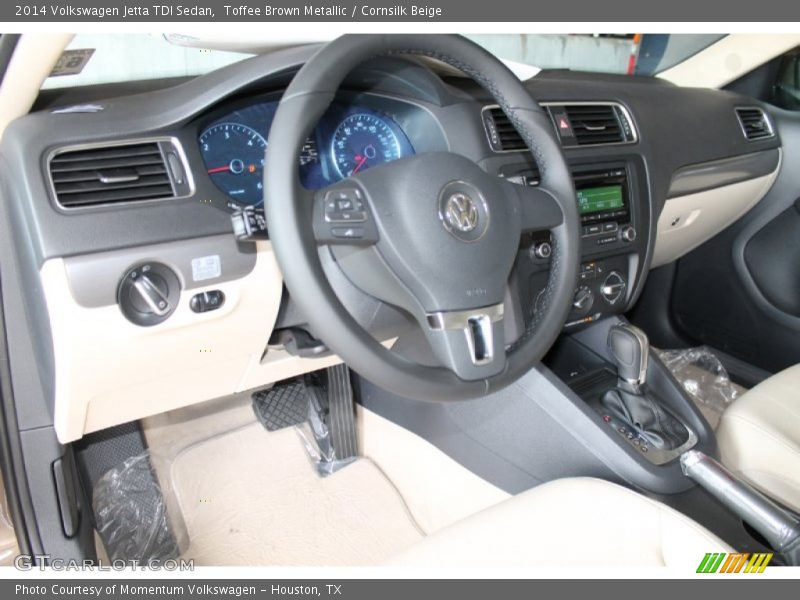 Toffee Brown Metallic / Cornsilk Beige 2014 Volkswagen Jetta TDI Sedan
