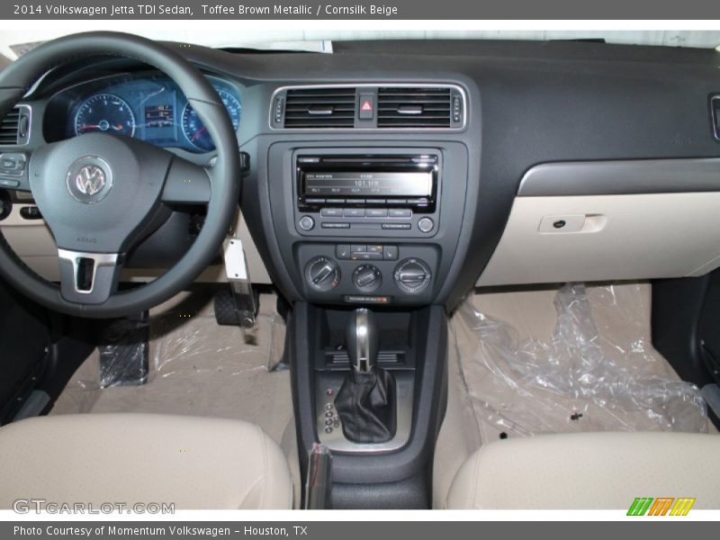 Toffee Brown Metallic / Cornsilk Beige 2014 Volkswagen Jetta TDI Sedan