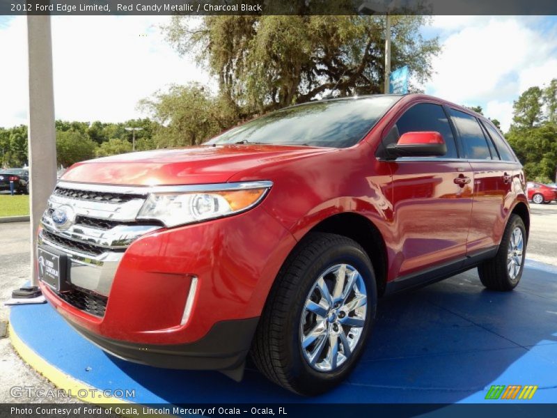Red Candy Metallic / Charcoal Black 2012 Ford Edge Limited