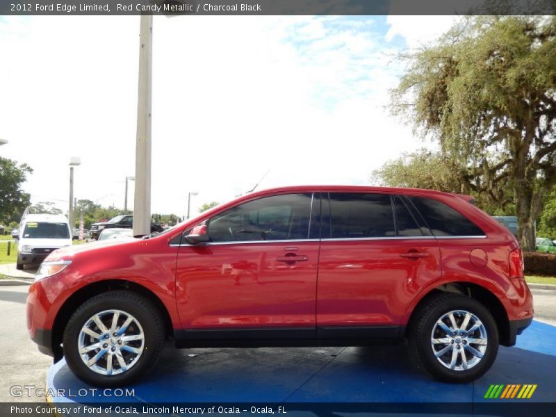 Red Candy Metallic / Charcoal Black 2012 Ford Edge Limited