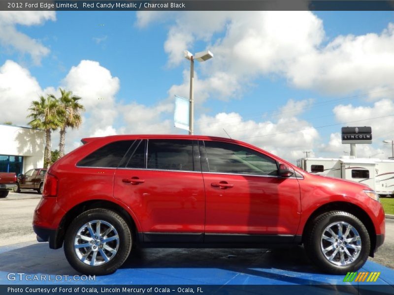 Red Candy Metallic / Charcoal Black 2012 Ford Edge Limited