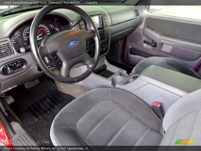 Graphite Interior - 2002 Explorer XLT 4x4 