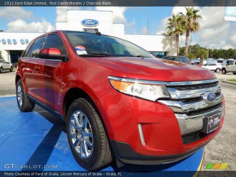 Red Candy Metallic / Charcoal Black 2012 Ford Edge Limited
