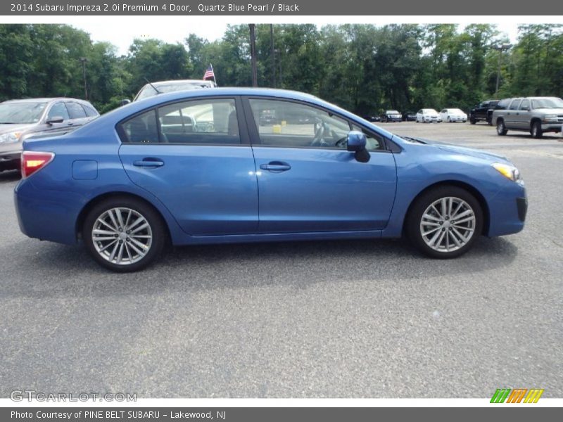 Quartz Blue Pearl / Black 2014 Subaru Impreza 2.0i Premium 4 Door