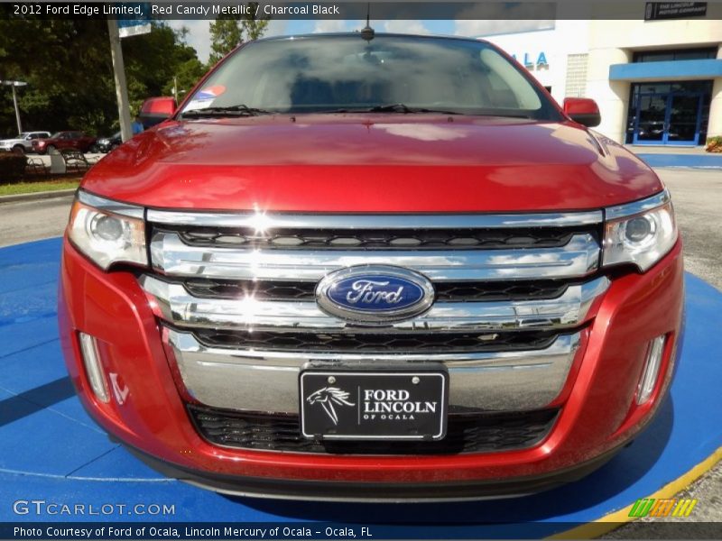 Red Candy Metallic / Charcoal Black 2012 Ford Edge Limited