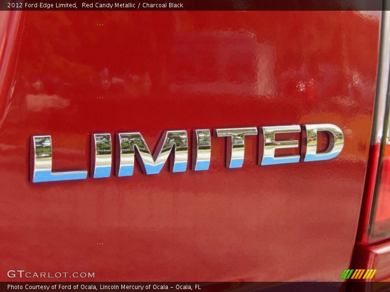 Red Candy Metallic / Charcoal Black 2012 Ford Edge Limited