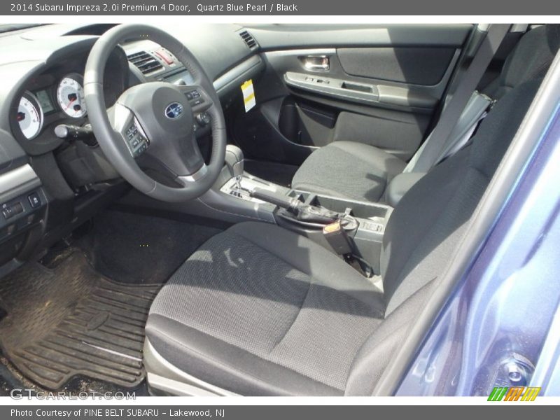Quartz Blue Pearl / Black 2014 Subaru Impreza 2.0i Premium 4 Door