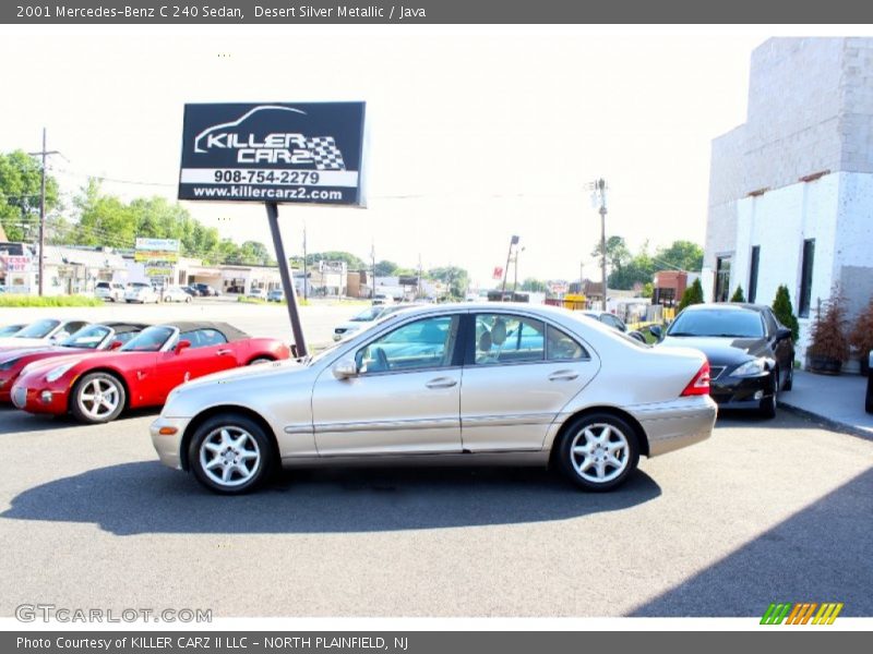 Desert Silver Metallic / Java 2001 Mercedes-Benz C 240 Sedan