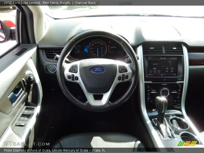 Red Candy Metallic / Charcoal Black 2012 Ford Edge Limited