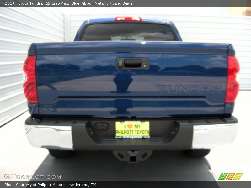 Blue Ribbon Metallic / Sand Beige 2014 Toyota Tundra TSS CrewMax