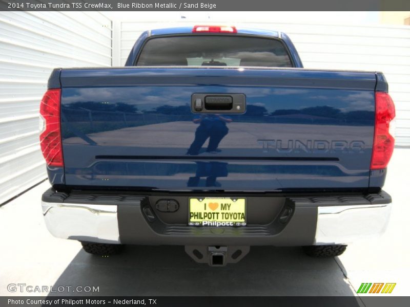 Blue Ribbon Metallic / Sand Beige 2014 Toyota Tundra TSS CrewMax