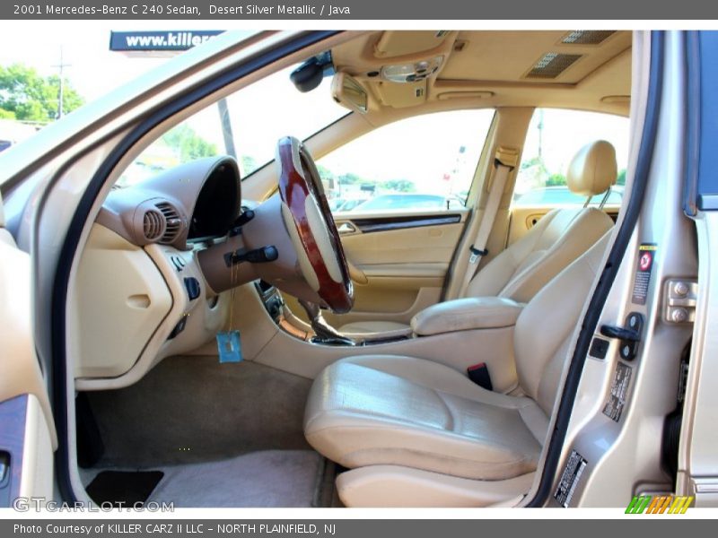 Desert Silver Metallic / Java 2001 Mercedes-Benz C 240 Sedan