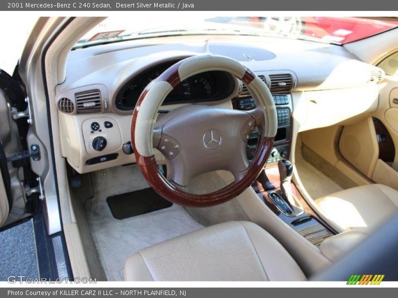 Desert Silver Metallic / Java 2001 Mercedes-Benz C 240 Sedan