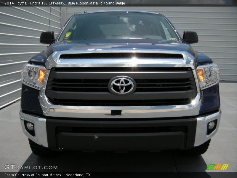 Blue Ribbon Metallic / Sand Beige 2014 Toyota Tundra TSS CrewMax