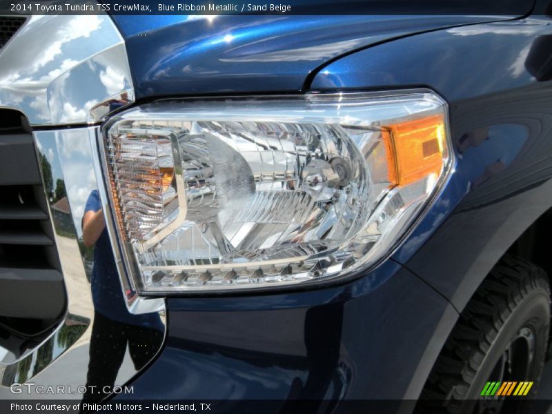 Blue Ribbon Metallic / Sand Beige 2014 Toyota Tundra TSS CrewMax