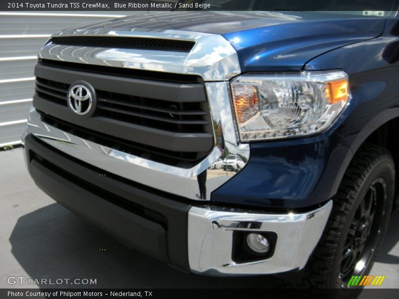 Blue Ribbon Metallic / Sand Beige 2014 Toyota Tundra TSS CrewMax