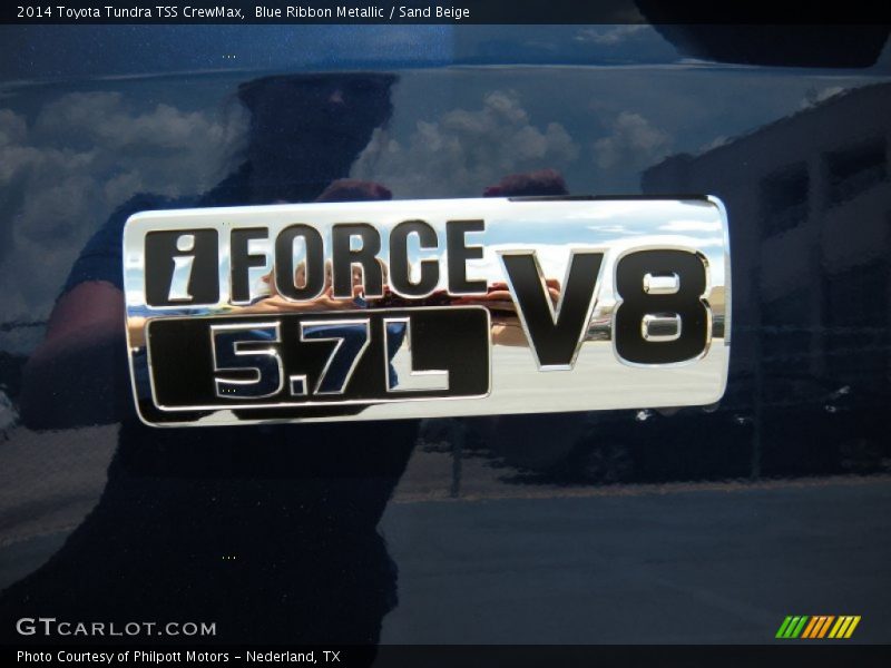 Blue Ribbon Metallic / Sand Beige 2014 Toyota Tundra TSS CrewMax