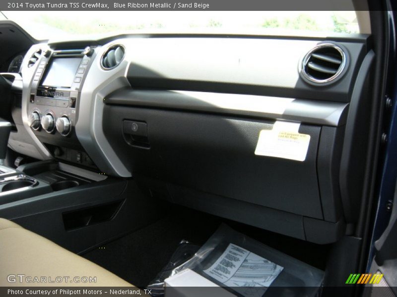 Blue Ribbon Metallic / Sand Beige 2014 Toyota Tundra TSS CrewMax