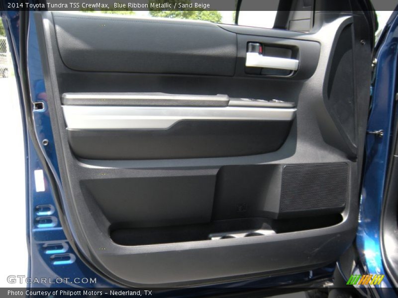 Blue Ribbon Metallic / Sand Beige 2014 Toyota Tundra TSS CrewMax