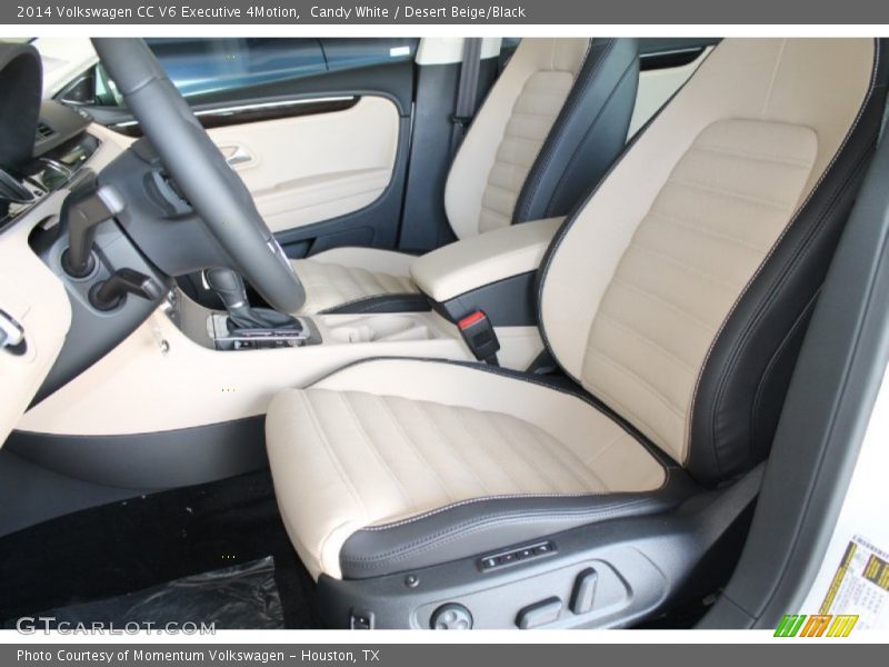 Candy White / Desert Beige/Black 2014 Volkswagen CC V6 Executive 4Motion
