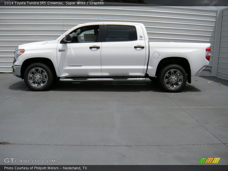 Super White / Graphite 2014 Toyota Tundra SR5 Crewmax