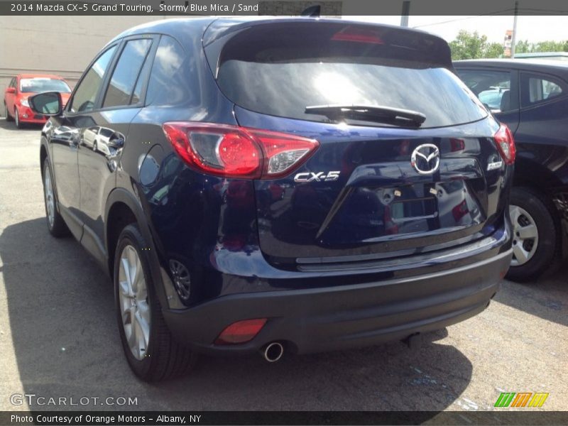 Stormy Blue Mica / Sand 2014 Mazda CX-5 Grand Touring