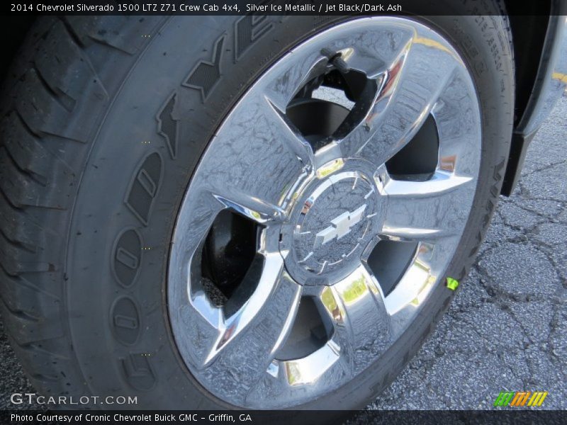 Silver Ice Metallic / Jet Black/Dark Ash 2014 Chevrolet Silverado 1500 LTZ Z71 Crew Cab 4x4