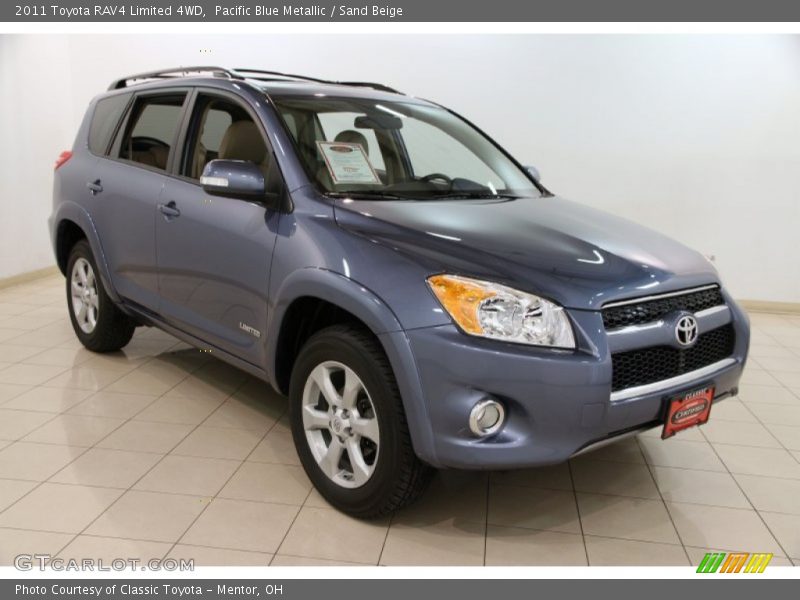 Pacific Blue Metallic / Sand Beige 2011 Toyota RAV4 Limited 4WD