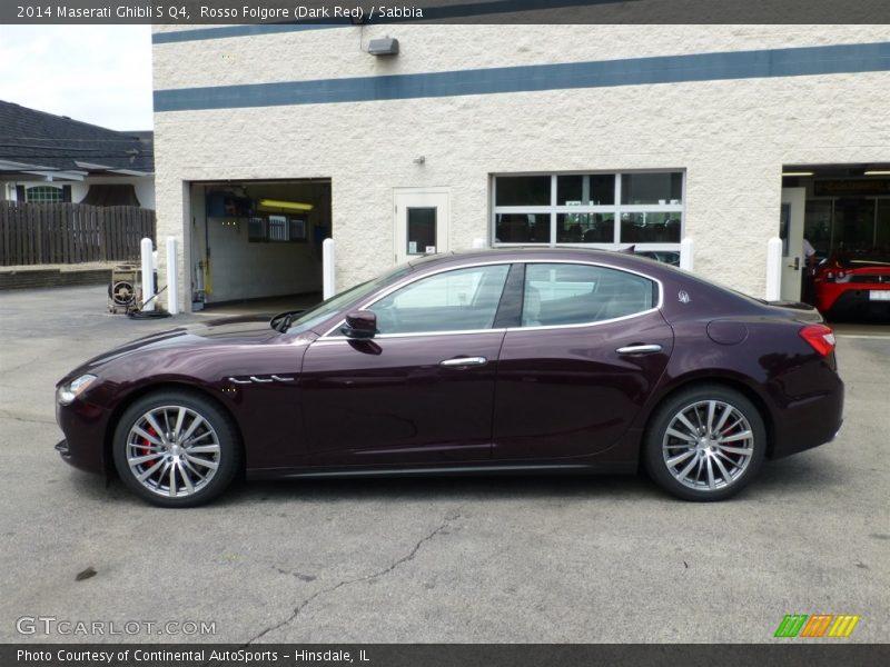 Rosso Folgore (Dark Red) / Sabbia 2014 Maserati Ghibli S Q4