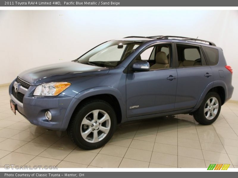 Pacific Blue Metallic / Sand Beige 2011 Toyota RAV4 Limited 4WD