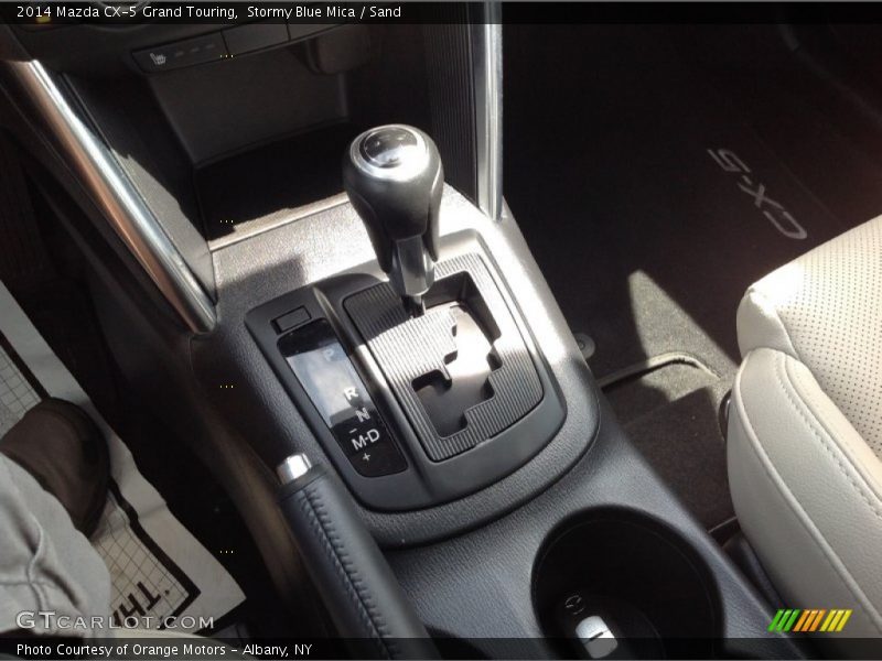 Stormy Blue Mica / Sand 2014 Mazda CX-5 Grand Touring