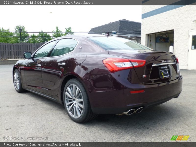 Rosso Folgore (Dark Red) / Sabbia 2014 Maserati Ghibli S Q4