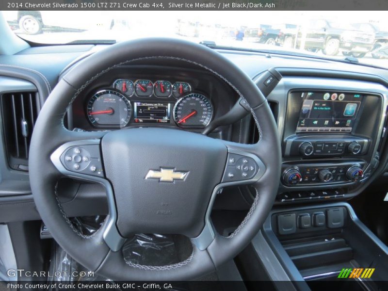 Silver Ice Metallic / Jet Black/Dark Ash 2014 Chevrolet Silverado 1500 LTZ Z71 Crew Cab 4x4