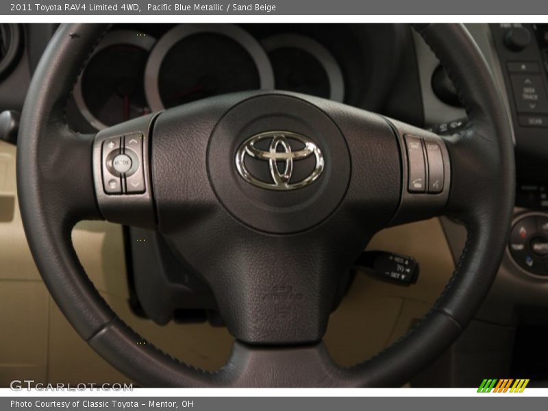 Pacific Blue Metallic / Sand Beige 2011 Toyota RAV4 Limited 4WD