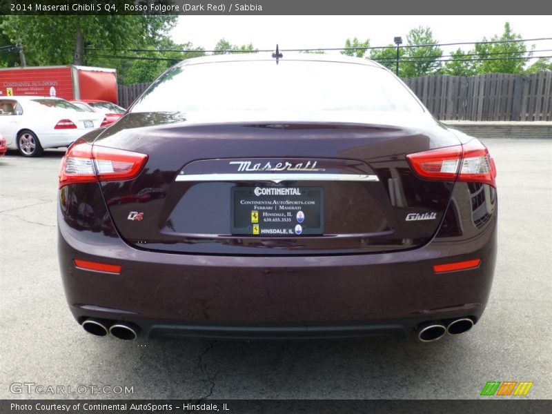 Rosso Folgore (Dark Red) / Sabbia 2014 Maserati Ghibli S Q4