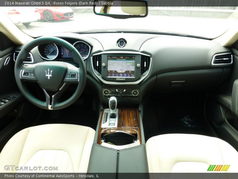 Rosso Folgore (Dark Red) / Sabbia 2014 Maserati Ghibli S Q4