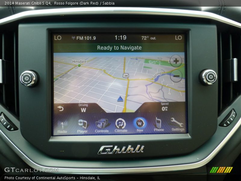 Rosso Folgore (Dark Red) / Sabbia 2014 Maserati Ghibli S Q4