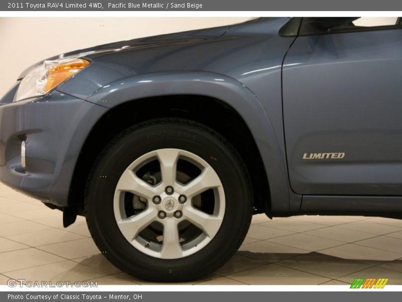 Pacific Blue Metallic / Sand Beige 2011 Toyota RAV4 Limited 4WD