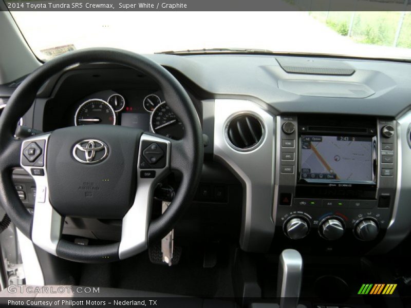 Super White / Graphite 2014 Toyota Tundra SR5 Crewmax