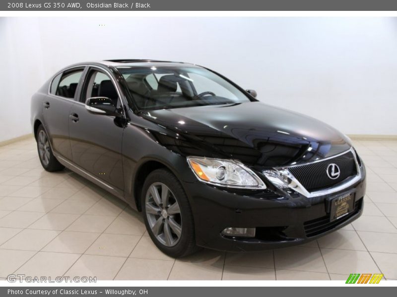 Obsidian Black / Black 2008 Lexus GS 350 AWD