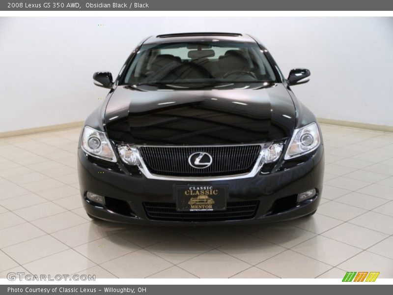 Obsidian Black / Black 2008 Lexus GS 350 AWD