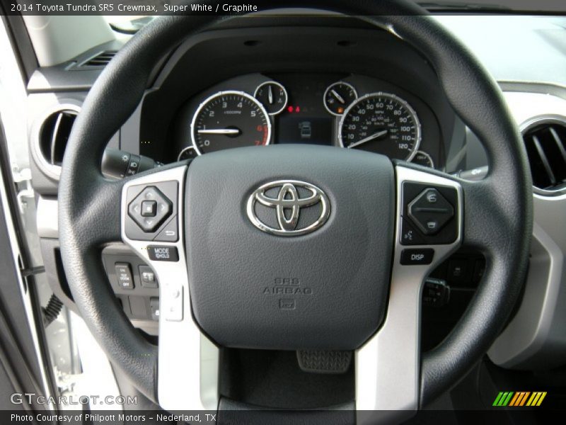 Super White / Graphite 2014 Toyota Tundra SR5 Crewmax