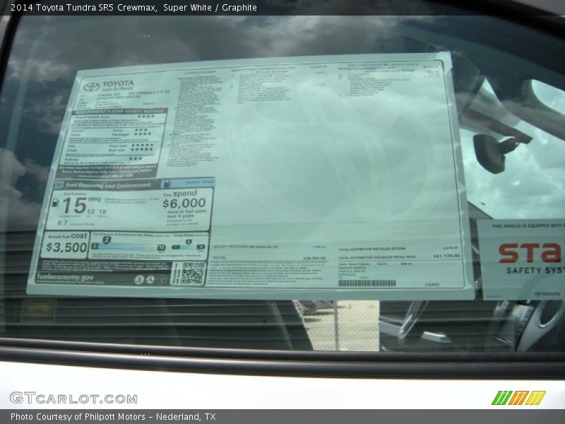 Super White / Graphite 2014 Toyota Tundra SR5 Crewmax