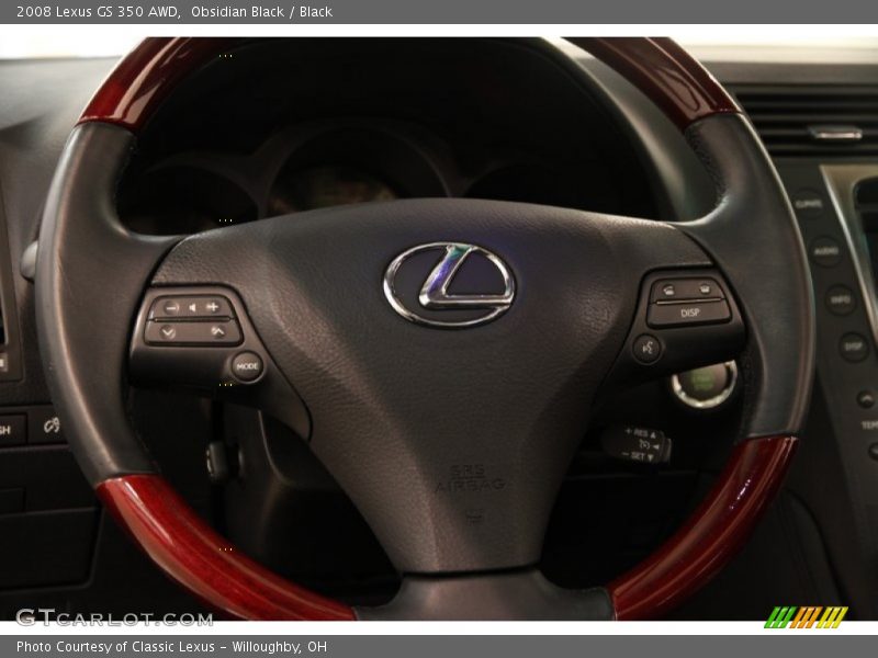 Obsidian Black / Black 2008 Lexus GS 350 AWD