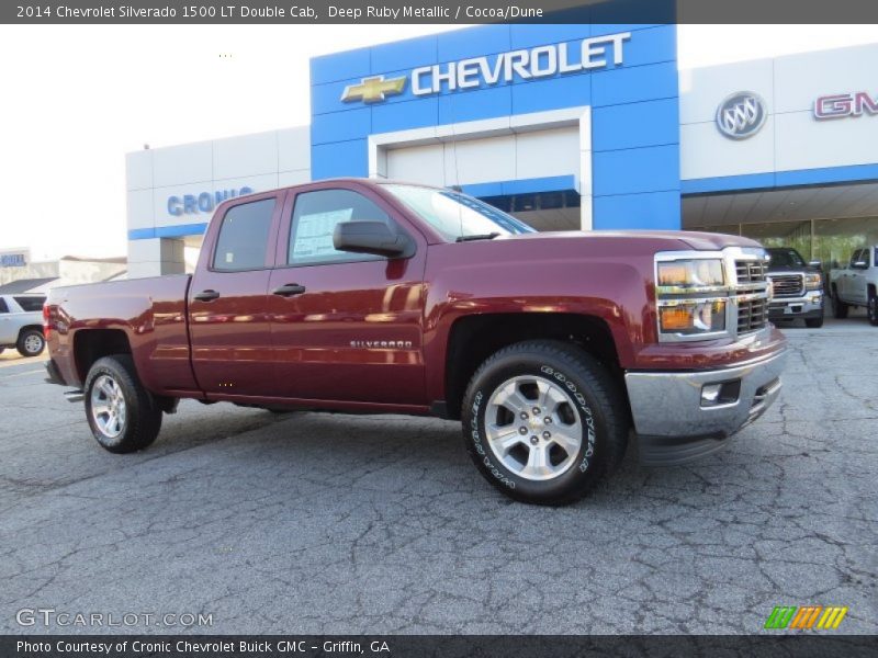 Deep Ruby Metallic / Cocoa/Dune 2014 Chevrolet Silverado 1500 LT Double Cab