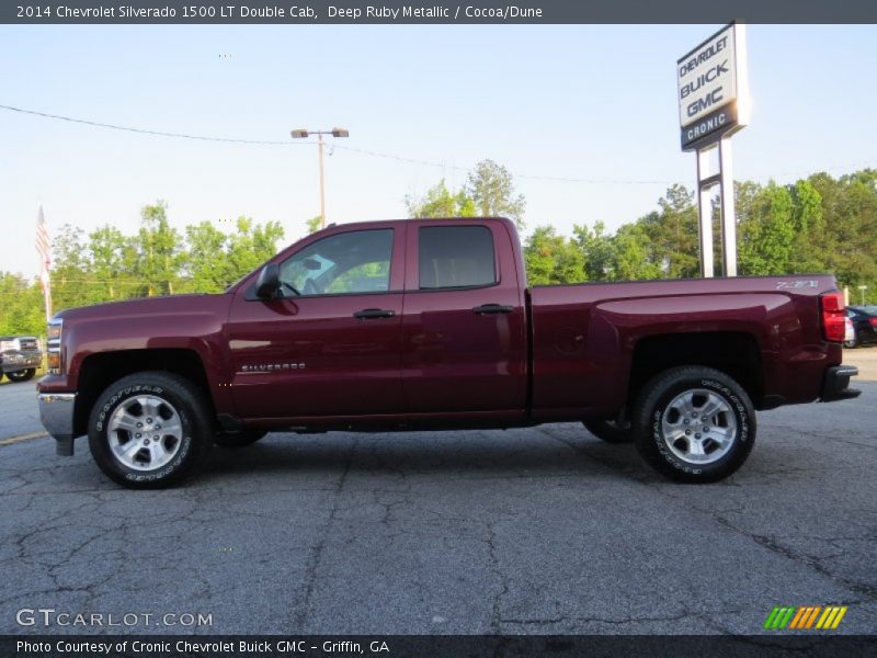 Deep Ruby Metallic / Cocoa/Dune 2014 Chevrolet Silverado 1500 LT Double Cab