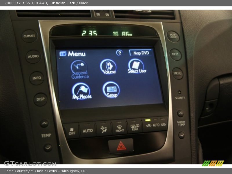 Obsidian Black / Black 2008 Lexus GS 350 AWD