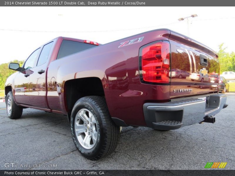 Deep Ruby Metallic / Cocoa/Dune 2014 Chevrolet Silverado 1500 LT Double Cab